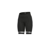 Shorts De Cyclisme Femme Sans Bretelles ALE' PR-R STRADA Noir-Blanc 2024