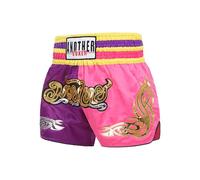 Shorts de Muay Thai Shorts de Kickboxing Shorts de Gym Boxe Unisexe Shorts MMA Entraînement Workout Trunks, Taille S