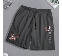 Shorts décontractés minimalistes imprimés pour hommes L,M,S,XL,XXLgraphique,PlantesÉtoffe