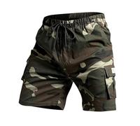 Shorts D'été Short Cargo Homme Short Cargo Été Décontracté Coupe Classique Élastique Avec Poche De Sport Décontracté Shorts Pantalon Court Homme Tenue Décontractée Urbaine Idéal Sorties (CE2-2, XXXXL)