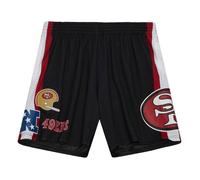 Shorts en filet NFL San Francisco 49ers - M&N - Coupe loose - Noir XL