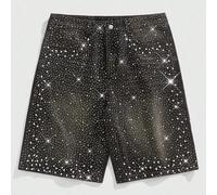 Shorts en jean ample avec perles pour hommes 28,30,32,36,34Jean