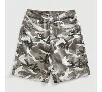 Shorts en jean amples à imprimé camouflage avec perles et diamants pour hommes 28,30,32,36,34graphique,Tout ImpriméJean