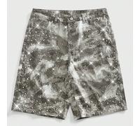 Shorts en jean amples ornés de perles et de diamants pour hommes 28,30,32,36,34graphiqueJean