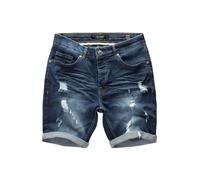 Shorts en jean pour homme style déchiré extensible Denim Pantalon court A&S