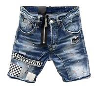 Shorts en Jeans Homme Stretch D'été, Confortable Et Respirant Ripped Slim Outdoor Shorts, Fashion Sport Pantalon Droit,36
