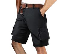 Shorts et Bermudas Cargo Homme Casual de Travail en Coton Outdoor Décontracté Elastique Grande Taille avec 6 Poches