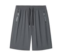 Shorts Et Bermudas Femme Cargo SéChage Rapide Pantalon Court à Taille ÉLastique LéGer Casual Chino Respirant Short De Sport avec Poches ZippéEs