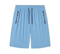 Shorts Et Bermudas Femme Cargo SéChage Rapide Pantalon Court à Taille ÉLastique LéGer Casual Chino Respirant Short De Sport avec Poches ZippéEs