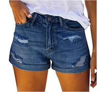 Shorts Et Bermudas Femme Slim Élastique Mi-Haute Ourlet Poches Élégant Confortable Moderne Respirant Tendance Doux Polyvalent Durable Pantalon Court Bermuda Corsaire Intemporel Classique