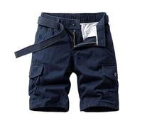 Shorts Et Bermudas Homme Cargo Sportswear Fitness Grande Taille Course Rugby Running Basketball Sport Cuissard Tennis Lin Pyjama Bermuda en Jean Homme E-Bleu Foncé L