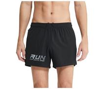 Shorts et Bermudas Homme Short de Sport à Trois Points, Course, Course, été, extérieur, séchage Rapide, Respirant, Piste et Terrain, Short de (Black, L)