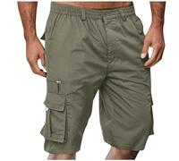 Shorts Et Bermudas Homme Taille Elastique Short Court avec Poches Casual LâChe Pantalon Court Baggy Bermuda Cargo Short De Travail Sport Jogging Slim Fit Militaire Pantalon Outdoor RandonnéE Shorts