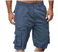 Shorts Et Bermudas Homme Taille Elastique Short Court avec Poches Casual LâChe Pantalon Court Baggy Bermuda Cargo Short De Travail Sport Jogging Slim Fit Militaire Pantalon Outdoor RandonnéE Shorts