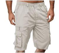 Shorts Et Bermudas Homme Taille Elastique Short Court avec Poches Casual LâChe Pantalon Court Baggy Bermuda Cargo Short De Travail Sport Jogging Slim Fit Militaire Pantalon Outdoor RandonnéE Shorts