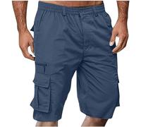 Shorts Et Bermudas Homme Taille Elastique Short Court avec Poches Casual LâChe Pantalon Court Baggy Bermuda Cargo Short De Travail Sport Jogging Slim Fit Pantalon Militaire Outdoor RandonnéE Shorts