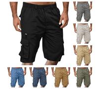 Shorts Et Bermudas Homme Taille Elastique Short Court avec Poches Casual LâChe Pantalon Court Baggy Bermuda Cargo Short De Travail Sport Jogging Slim Fit Militaire Pantalon Outdoor RandonnéE Shorts