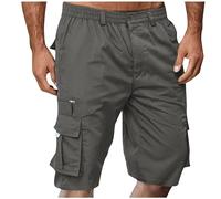 Shorts Et Bermudas Homme Taille Elastique Short Court avec Poches Casual LâChe Pantalon Court Baggy Bermuda Cargo Short De Travail Sport Jogging Slim Fit Militaire Pantalon Outdoor RandonnéE Shorts