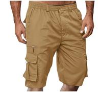 Shorts Et Bermudas Homme Taille Elastique Short Court avec Poches Casual LâChe Pantalon Court Baggy Bermuda Cargo Short De Travail Sport Jogging Slim Fit Militaire Pantalon Outdoor RandonnéE Shorts