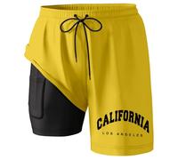 Shorts Hommes Short D'été Hawa?en Été Léger Sport Jogging Respirant Cordon Serrage Doux Taille Élastique Confortable Décontracté Voyage Gymnastique d'entra?Nement