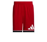 Shorts Hose HOMME Adidas Basketball Badge of Sport Rouge con tasche Polyester