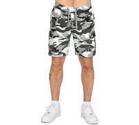 Shorts Légers Pour Hommes Avec Poches Multiples, Taille Élastique, Combat, Uni
