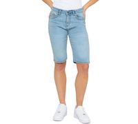 Enzo Femmes Short Taille Moyenne Extensible Jeans Casual Coton Demi Pantalon