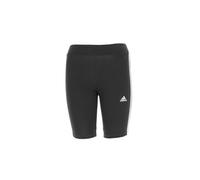 adidas Fille Essentials 3-Stripes Cotton Bike Tights, Black/White, 14-15 Years