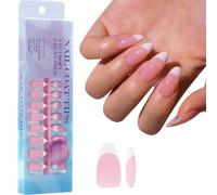 ShortSquare/Amande Soft Nail Tips Full Nails Tips Courts pour ongles en gel Prêts à l'emploi