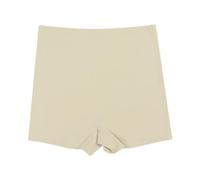 Shorty Anti Frottement Cuisse Femme Coton Cycliste Legging Court Short Leggings De Sport sous Jupe Ou Robe Anti-Frottement Pantalons Cyclisme pour sans Couture Boxer Sécurité (Beige,L)