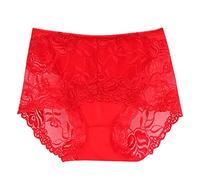 Shorty Confort Slips Femmes - Sexy en Dentelle sous-Vêtements Elasticité Ventre Plat Culotte Culotte sans Couture Femme Décontracté Boxer Couleur Unie Culotte Italienne en Soie Shorty Doux Chic