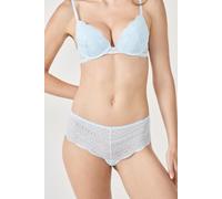 Shorty en dentelle irisé - Idole - 38 - Bleu - Femme - Etam