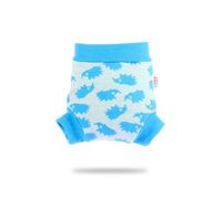 Shorty en Laine Mérinos Petit Lulu | Pull Up Culotte de Protection | Couvre-Couche | Woolies Taille M | Réutilisable & Lavable | Couches Lavables | Fabriqué en Europe (Turquoise Hedgies)