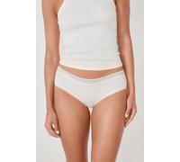 Shorty en microfibre détails dentelle - Power - XL - Blanc - Femme - Etam