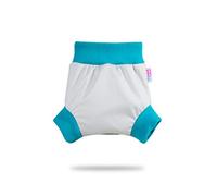 Shorty en PUL Petit Lulu | Culotte de Protection | Pull Up Couche | Couvre-Couche | Taille XL | Réutilisable & Lavable | Étanche | Couches Lavables | Fabriqué en Europe (Grey (Turquoise))