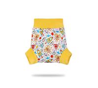 Shorty en PUL Petit Lulu | Culotte de Protection | Pull Up Couche | Couvre-Couche | Taille XL | Réutilisable & Lavable | Étanche | Couches Lavables | Fabriqué en Europe (Space Robots)