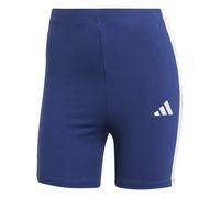 Adidas Legging Essentials 3-Stripes Biker Taille Haute Court Bleu XL Femme