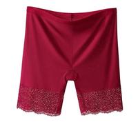 Shorty Femme Anti Frottement Cuisse, Invisible Boxer Shorts Culotte de Sécurité Panty Dentelle Garniture Legging pour Robe Jupe ou Pantalons Boxer Femme