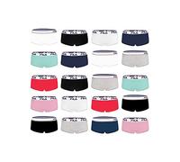 Shorty Femme Coton, Lot de 4, Noir MLT (XS)