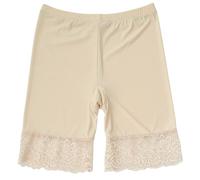 Shorty Femme sous Jupe Douce Legging Court sans Couture Shorty Anti Frottement Cuisse Femme Coton Short Sécurité Legging Court sans Couture Short sous Robe Panty (A02-Beige, L)