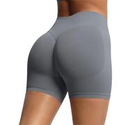 Shorty Taille Haute pour Femme, Short de Cyclisme Push Up Legging Court Shorts de Yoga Shorts de Gym Opaque Collants Pantalon Court Anti Cellulite Hot Pant pour Yoga Gym Cycliste Sport