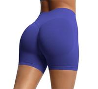 Shorty Taille Haute pour Femme, Short de Cyclisme Push Up Legging Court Shorts de Yoga Shorts de Gym Opaque Collants Pantalon Court Anti Cellulite Hot Pant pour Yoga Gym Cycliste Sport