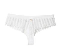 Shorty tanga femme Pomm'Poire Speculoos Blanc 36