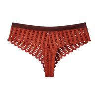 Shorty tanga femme Pomm'Poire Speculoos Marron 36