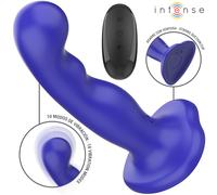 Shorty Vibrateur avec Ventouse Télécommande Bleue