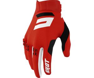 Shot Aerolite Gradient Gants de motocross, noir-blanc-rouge, taille 3XL