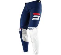 Shot Aerolite Gradient Pantalon de motocross, bleu/blanc/rouge, Taille 26
