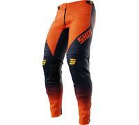 Shot Aerolite Honor Pantalons de motocross, noir-orange, taille 30 pour homme