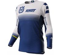 Shot Aerolite Husqvarna Limited Edition Maillot de motocross, blanc-bleu, taille M pour homme