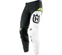 Shot Aerolite Husqvarna Limited Edition Pantalon de motocross, noir-blanc-jaune, taille 28 pour homme